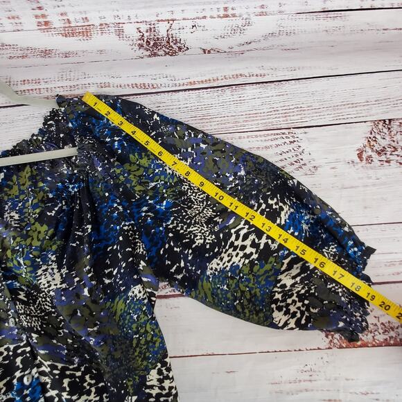 Alice & Trixie Silk Cottagecore Blue Paisley Dress & Sash M Boho Country Whimsy - Picture 13 of 13